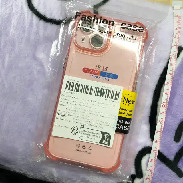 핑크 투명 방탄 젤리 아이폰 15 케이스