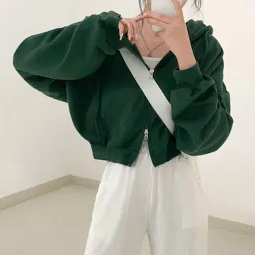 2WAY 후드 집업 후드티