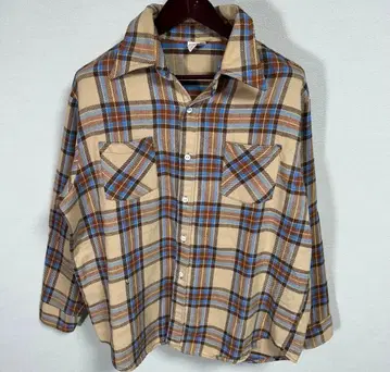 좋은 배색 빅맥 빅맥 80년대 플란넬 셔츠 뱀 무늬