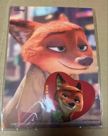 주토피아 닉 캔뱃지 & 엽서 키디랜드 혜택