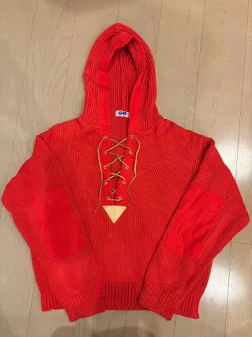 GOODENOUGH 코튼 니트 후드티