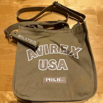 MILKFED. AVIREX USA 콜라보 숄더백