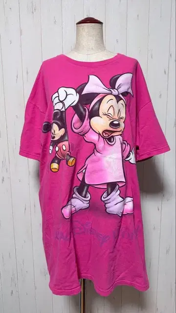 디즈니 빈티지 T셔츠 미니 오버 사이즈