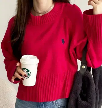 폴로 랄프 로렌 핑크 스웨터 M