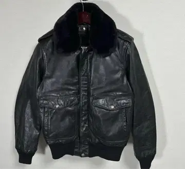 SCHOTT A-2 G-1 플라이트 자켓 38 아메카지 바이커 블랙