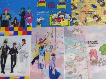 은혼 산리오 클리어 파일 세트 7매