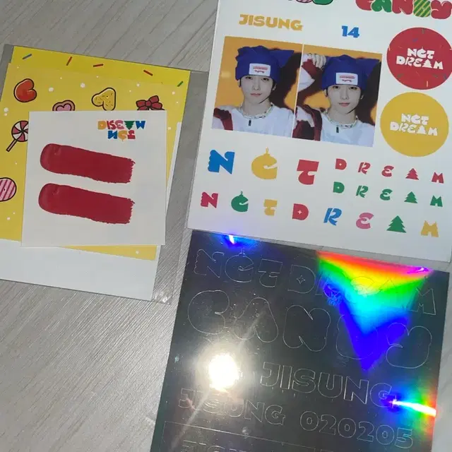 엔시티 드림 박지성 캔디 엠디 응원봉 스티커 타투 스티커