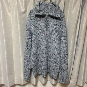 AURALEE 하프 지퍼 알파카 혼방 5