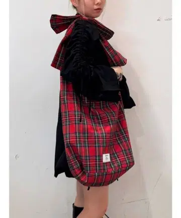 jouetie 패턴 리본 토트백