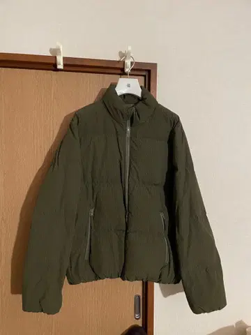 OHOTORO 헤리티지 긴팔 체크 덕 다운 카키 S