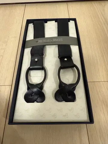 BRETELLE & BRACES 블랙 서스펜더