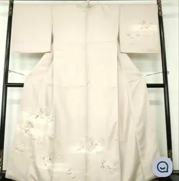 호몬기 더스티 핑크  자수 칠보 꽃 문양 금채 순수 실크 일품