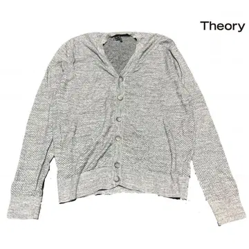 theory 가디건 점 무늬 M 그레이
