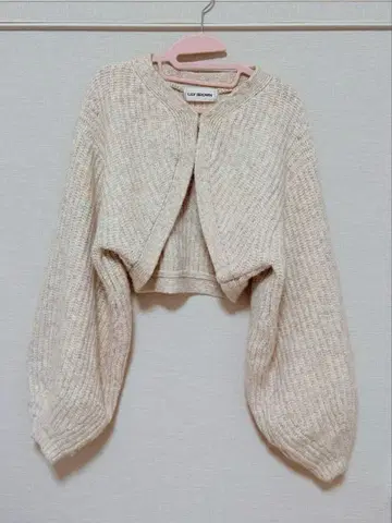 릴리 브라운 앙상블 루즈 니트 가디건