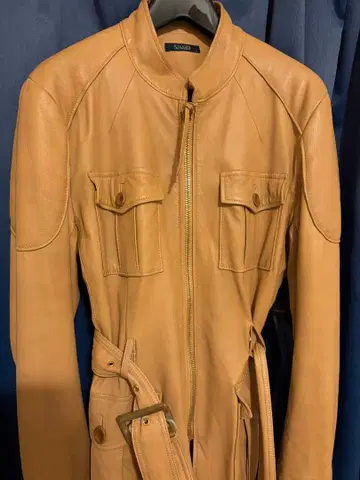 VAMP 롱 가죽 자켓 사이즈 L