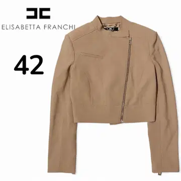 [ 새상품급 ] 엘리자베타 프란키 라이더풍 자켓 42 베이지