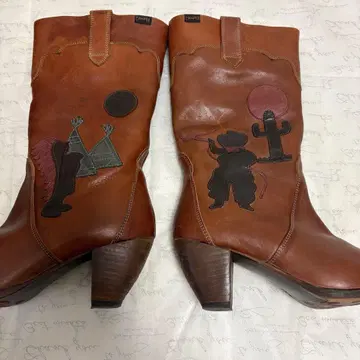 CAMPER 캠퍼 웨스턴 부츠 가죽 TWINS 사이즈 37