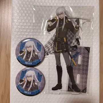 가정교사 히트맨 REBORN! 럭키 캔뱃지 아크릴 스탠드 스쿠알로