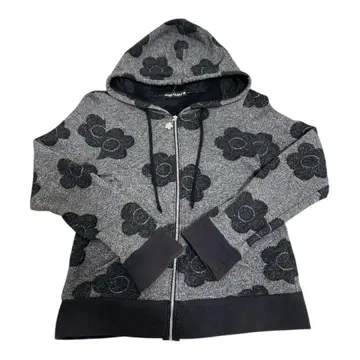 [ M ] MARY QUANT 꽃무늬 후드티