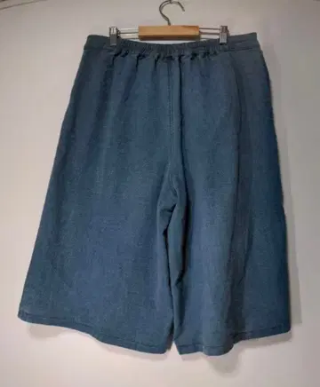 셀프 서비스 데님 블루 와이드 팬츠 69-77