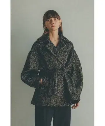 CLANE 클라네 MIX LOOP TWEED BOX COAT