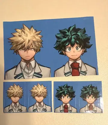 최강 점프 부록 얼굴 사진풍 스티커 증명사진풍 히로아카