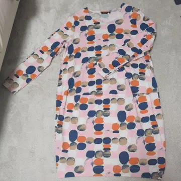 marimekko 컬러풀 도트 무늬 원피스