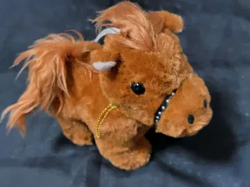 브라운색 말 봉제 인형 말의 해 기념 키링