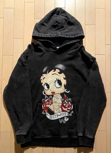 BETTY BOOP 프린트 후드티 / 빈티지풍