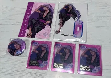 시도 류세이 사츠키아메 아크릴 스탠드 캔뱃지 파보카 특전 엽서