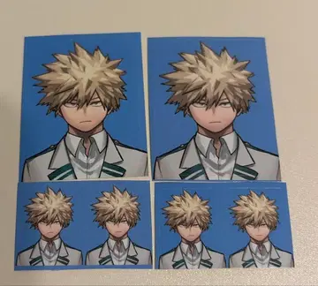 최강 점프 부록 얼굴 사진풍 스티커 증명사진풍 히로아카 바쿠고 카츠키