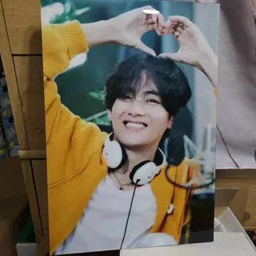 BTS 태태 마스터 액자 A3