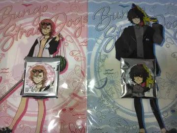 문호 스트레이독스 다자이 나카하라 츄야 여름 캐릭터 배지 컬렉션 캔뱃지