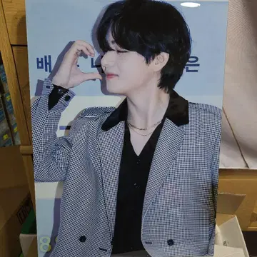 BTS 태태 마스터 액자 A3