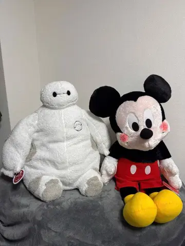 베이맥스 와 미키마우스 봉제 인형 세트