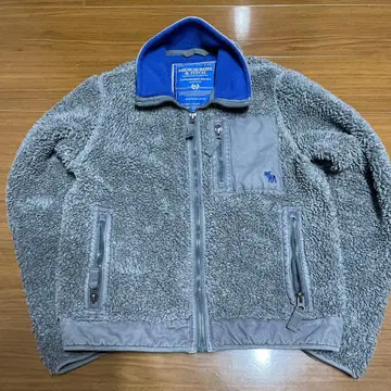 Abercrombie & Fitch 보아 플리스 자켓 M 그레이
