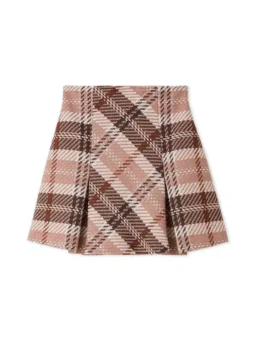 SNIDEL 로빙 체크 미니 스커트