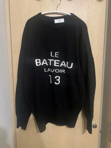 SLOBE IENA 블랙 로고 니트