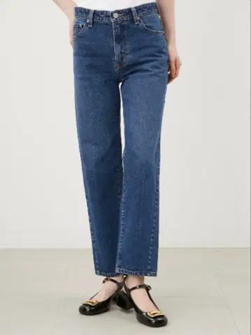 Mila Owen 다크 블루 하이웨스트 데님 팬츠