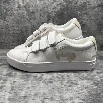 새상품 SANGACIO 화이트 벨크로 OFF COAT 뉴 스니커즈