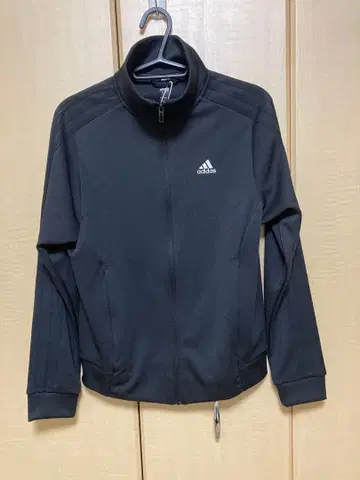 adidas 블랙 풀 집업 저지