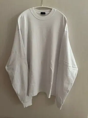 Handvaerk 네이비 화이트 코튼 긴팔 티셔츠 M 사이즈