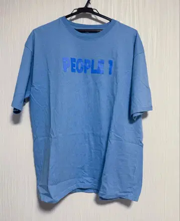 PEOPLE 1 반팔 T셔츠 파랑 블루 L 사이즈