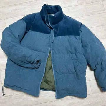 j'ouetie 코듀로이 다운 자켓 파란색