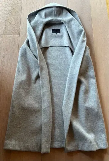 LAUTREAMONT (로트레아몽) 후드 부착 베스트 베스트 코트 그레이