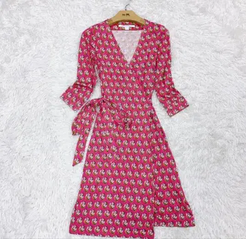 DIANE von FURSTENBERG 플라워 프린트 원피스 사이즈 0