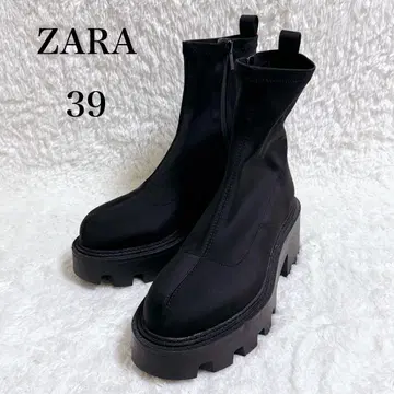 새상품 ZARA 자라 사이드 지퍼 부츠 첼시 부츠 트랙 밑창 통굽