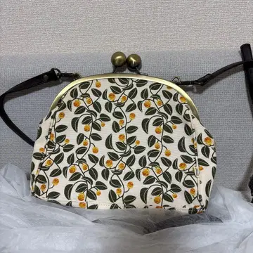 AYANOKOJI 빅볼 가마구치 미니백 캔버스 가마노미 아이보리