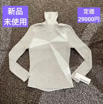 미사용 새상품 COSA-NOSTRA 니트 터틀넥 스웨터 고급