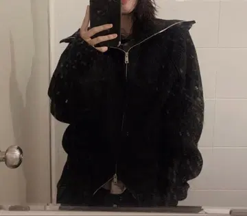 [ SLOWAND ] 니트 지퍼 가디건 / 블랙